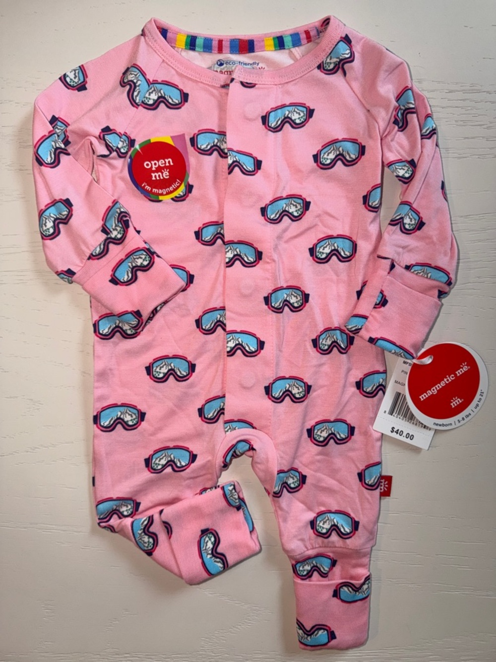 Magnetic Me Ski Powder Play Convertible Coverall 3-6 9-12 months